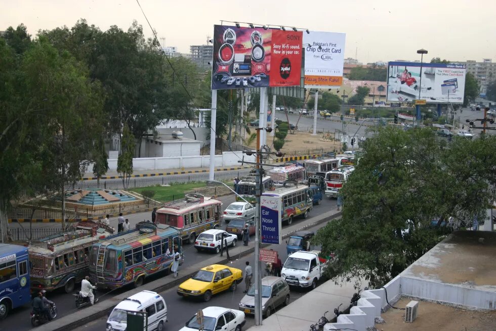 View from second hotel in Karachi